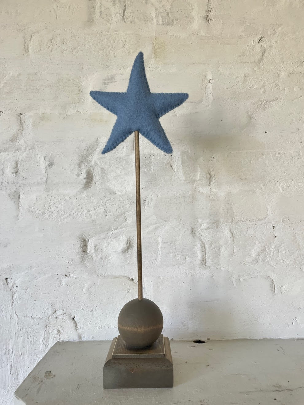 Felt Star Stick - Light Blue