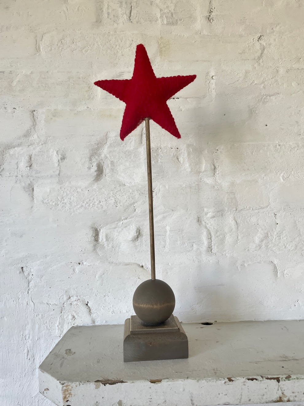 Felt Star Stick - Red