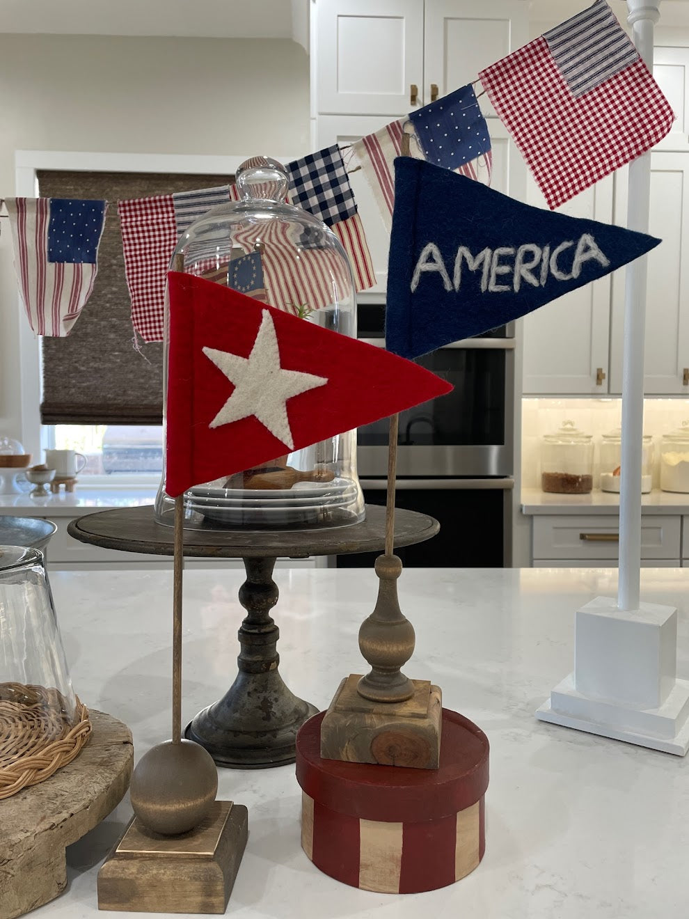 Americana Felt Flag - America