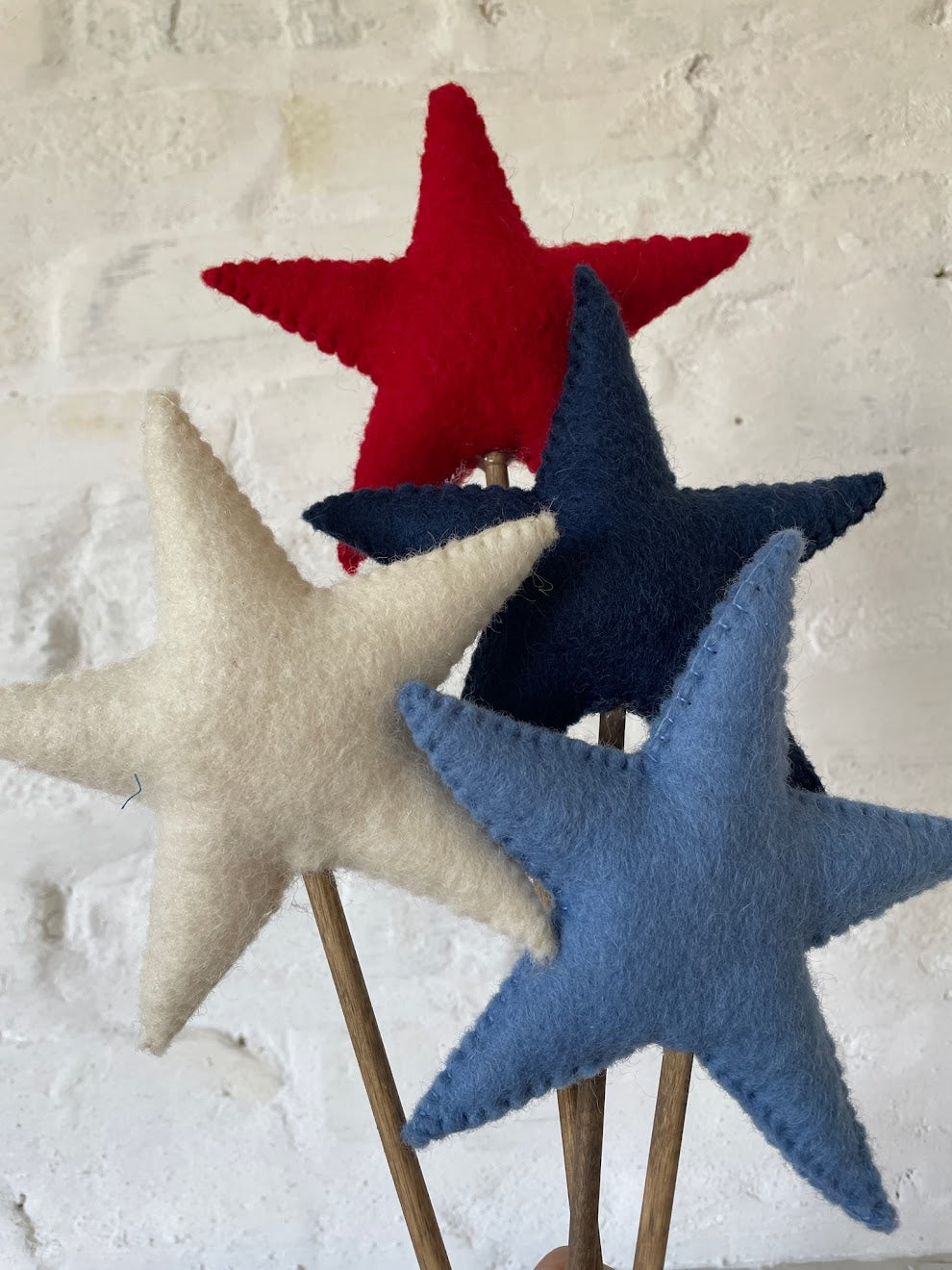 Felt Star Stick - Red