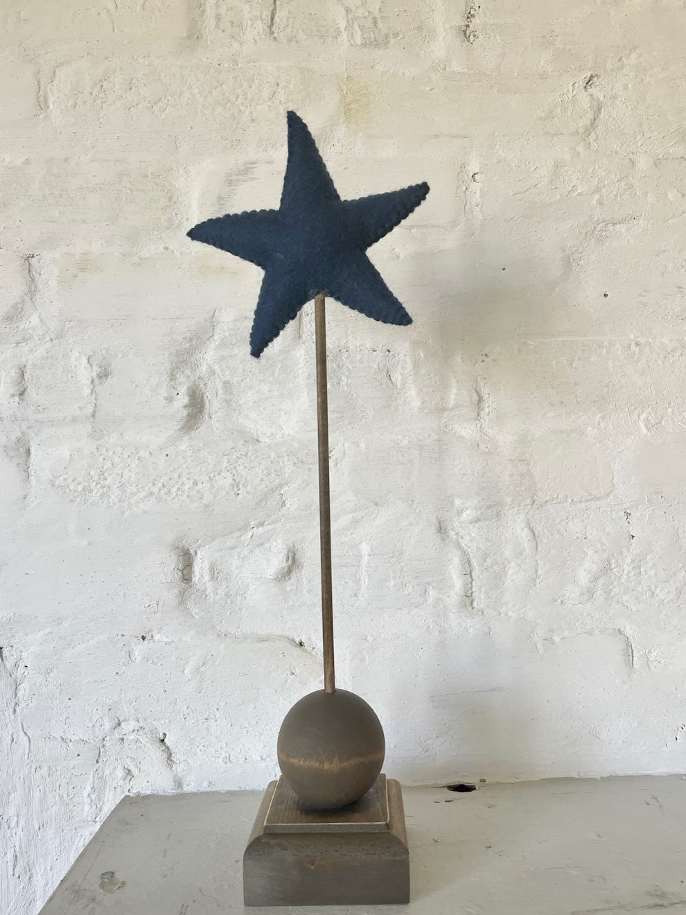 Felt Star Stick - Navy